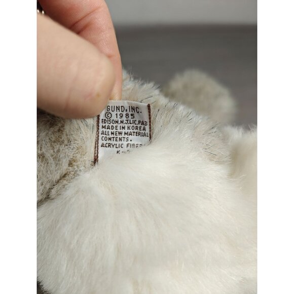 Vintage Gund Jointed Plush Bunny Easter Rabbit Beige Floppy Ears Soft Cuddly - Picture 3 of 10